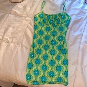 green&blue dress